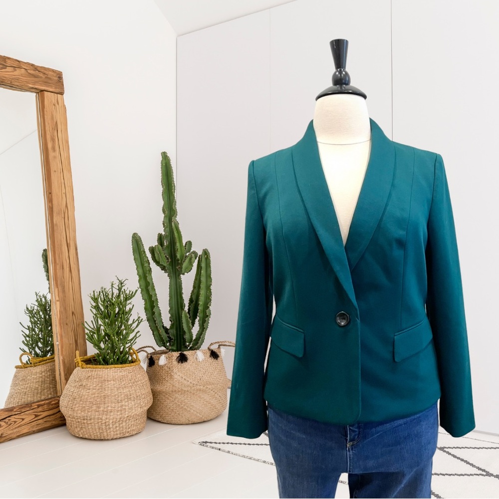 Kasper Classic Single Button Close Stretch Blazer - image 1